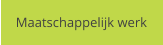 Maatschappelijk werk